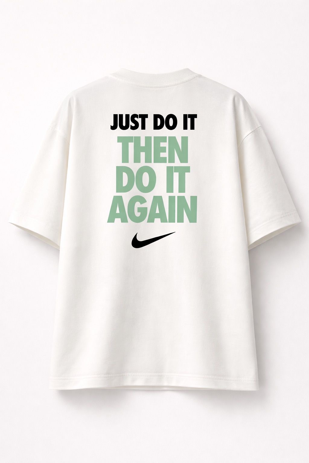 Camiseta oversized Nike just do it off white 
