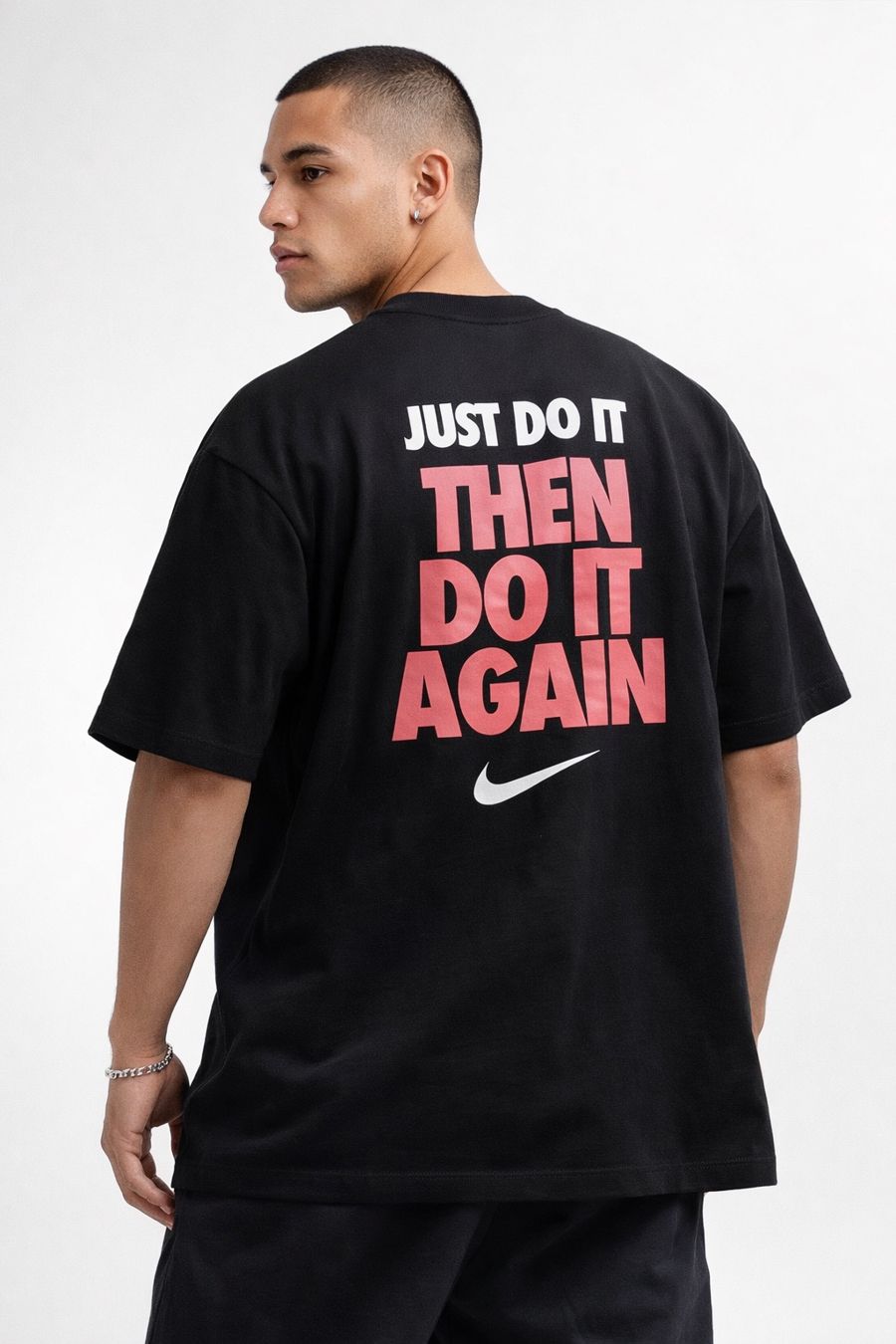 Camiseta oversized Nike just do it preta  — foto 4