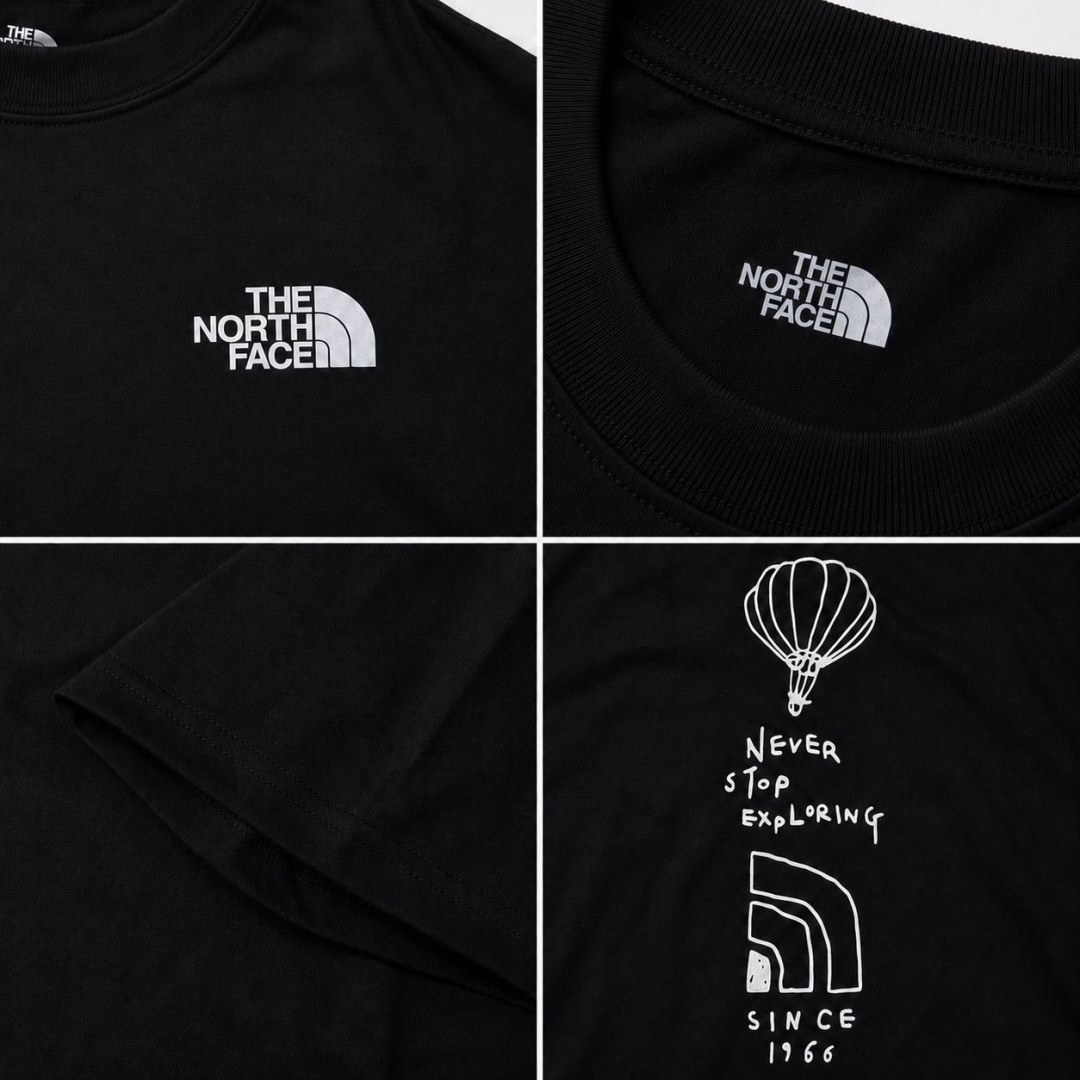 Camiseta Oversized North Face Never Stop Exploring Preta  — foto 5