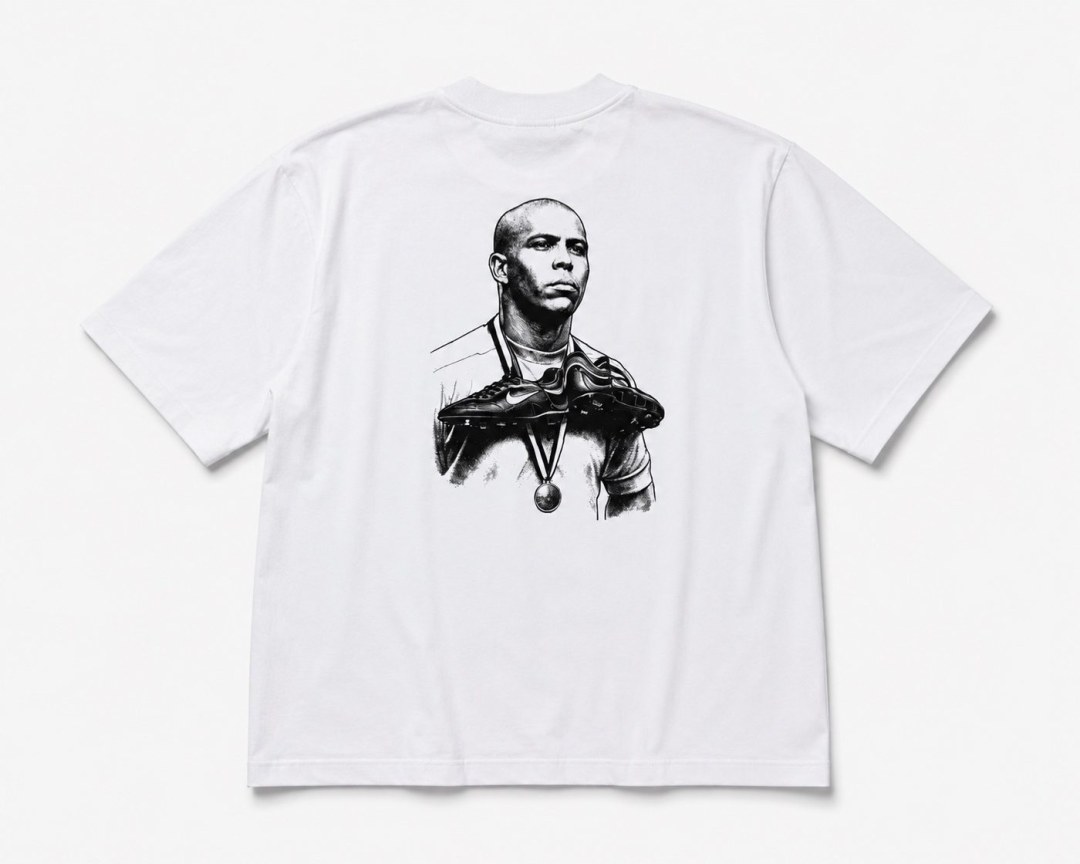 Camiseta oversized Ronaldo Fenômeno Branca 