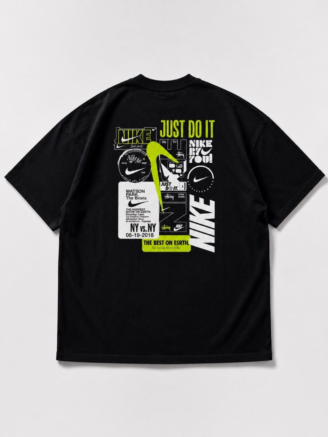 Camiseta oversized urban vision preta 