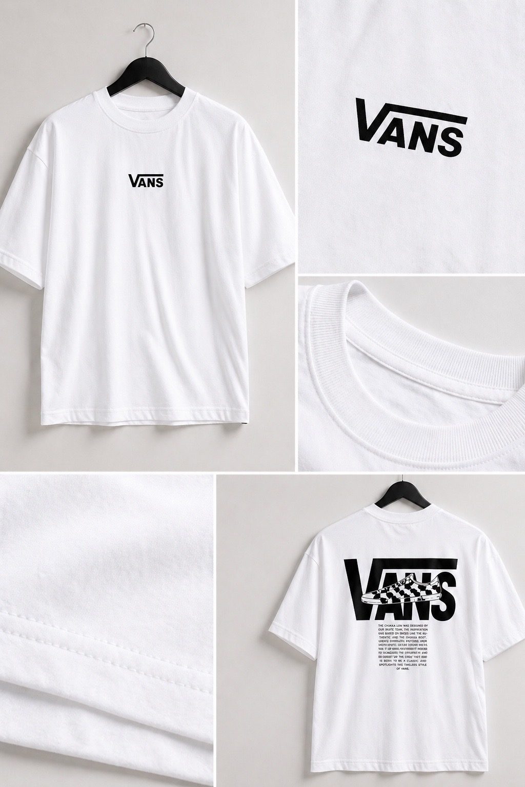 Camiseta oversized vans branca  — foto 5