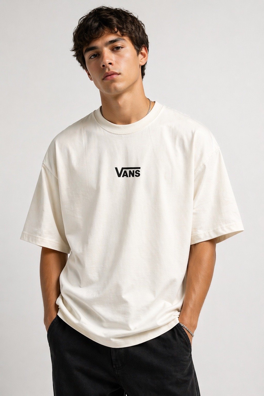Camiseta oversized Vans off white — foto 4