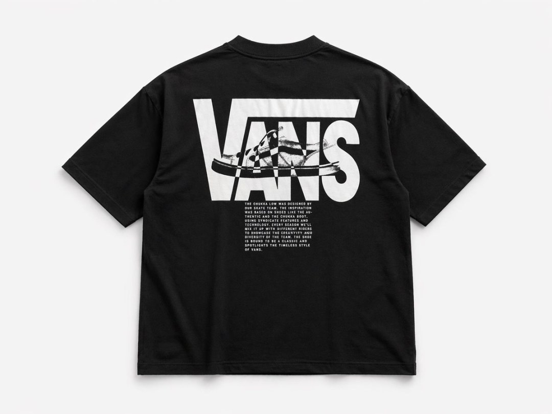 Camiseta oversized vans preta 