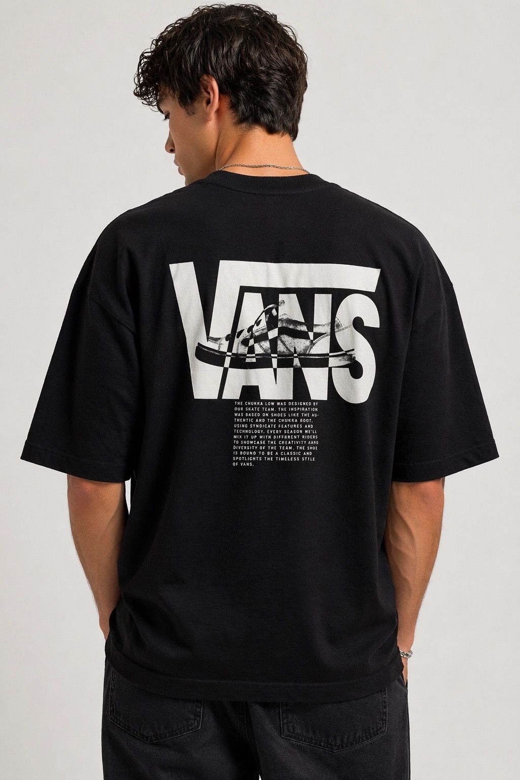 Camiseta oversized vans preta  — foto 2