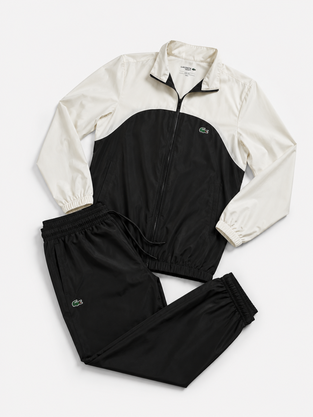 Conjunto táctel Lacoste preto/off 