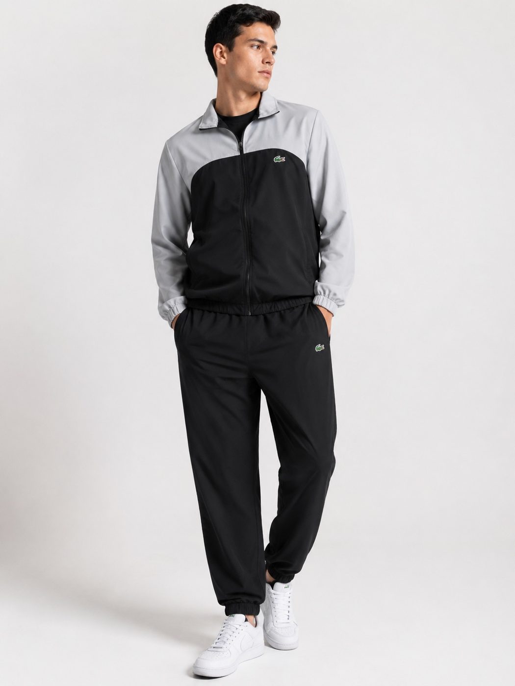 Conjunto táctel Lacoste preto/cinza  — foto 2