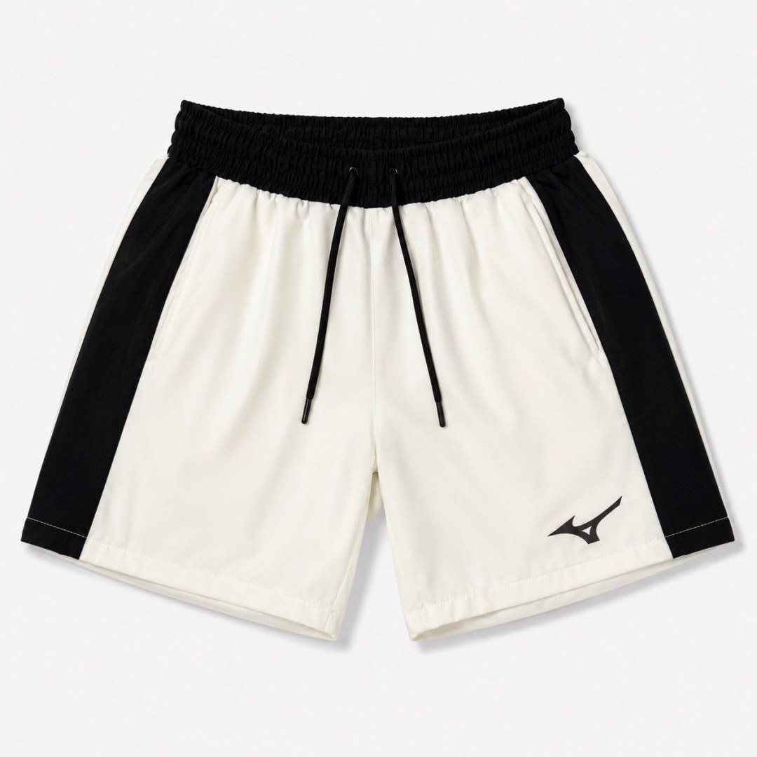 Short elastano Mizuno off/preto 