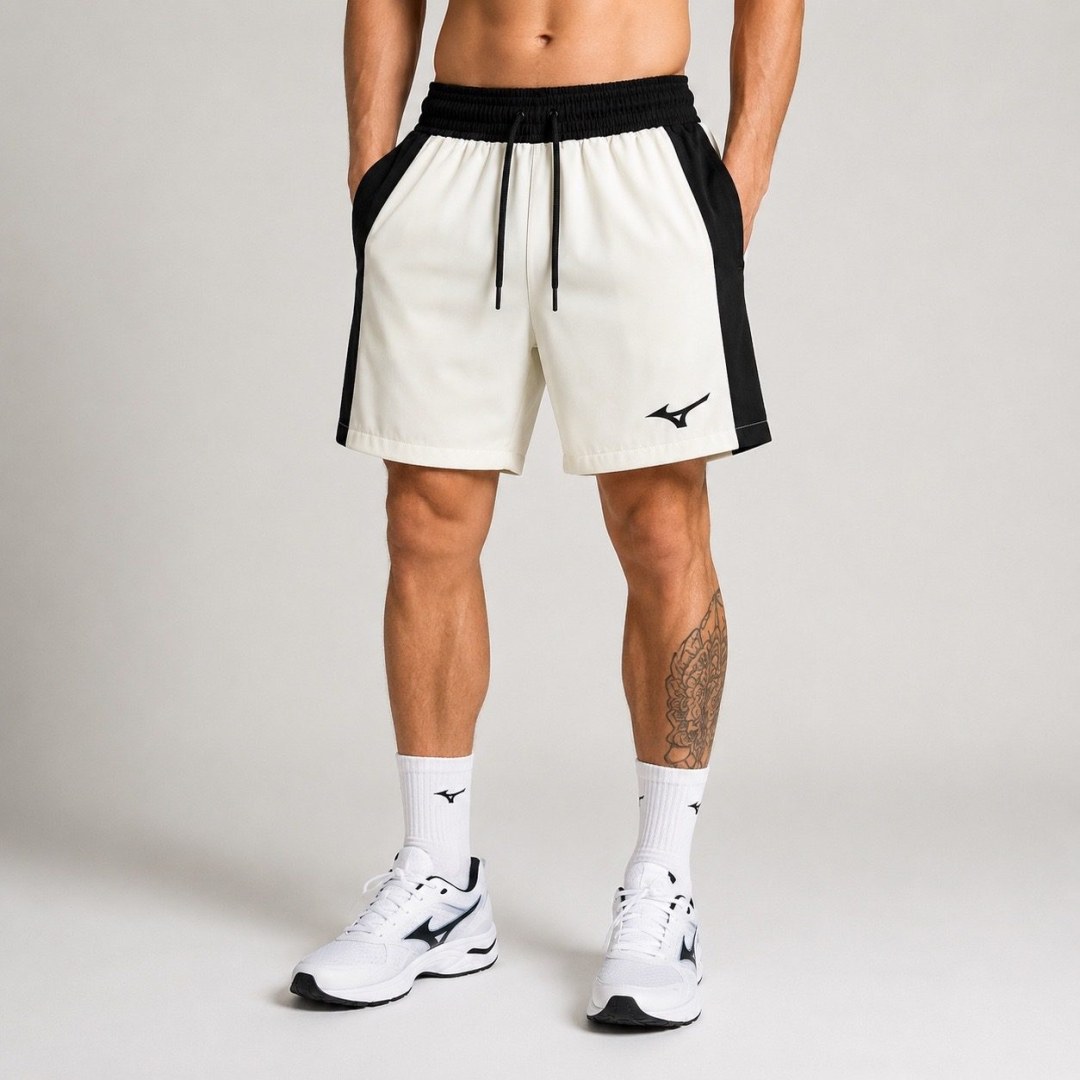 Short elastano Mizuno off/preto  — foto 2