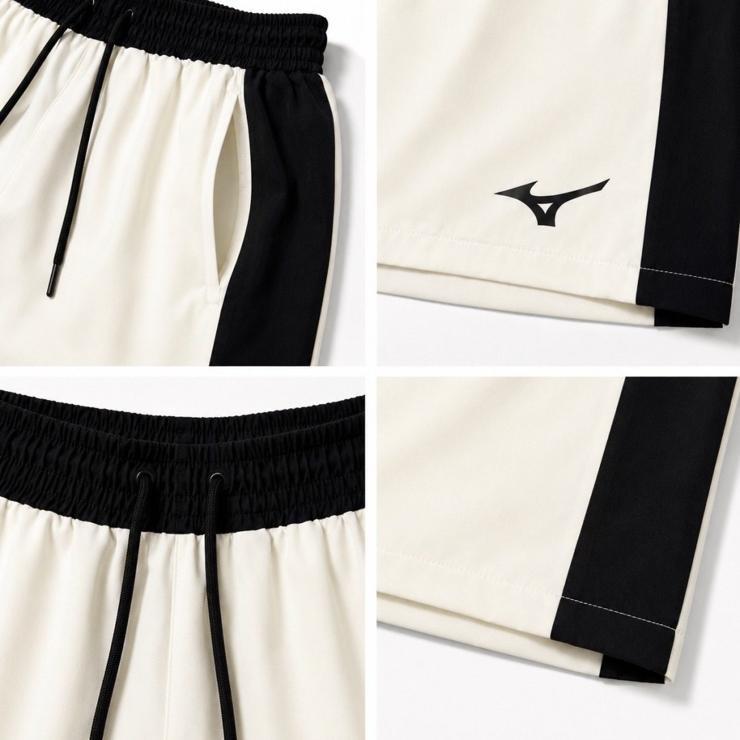 Short elastano Mizuno off/preto  — foto 3